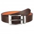 Men's Genuine Leather pin buckle belt- Brown